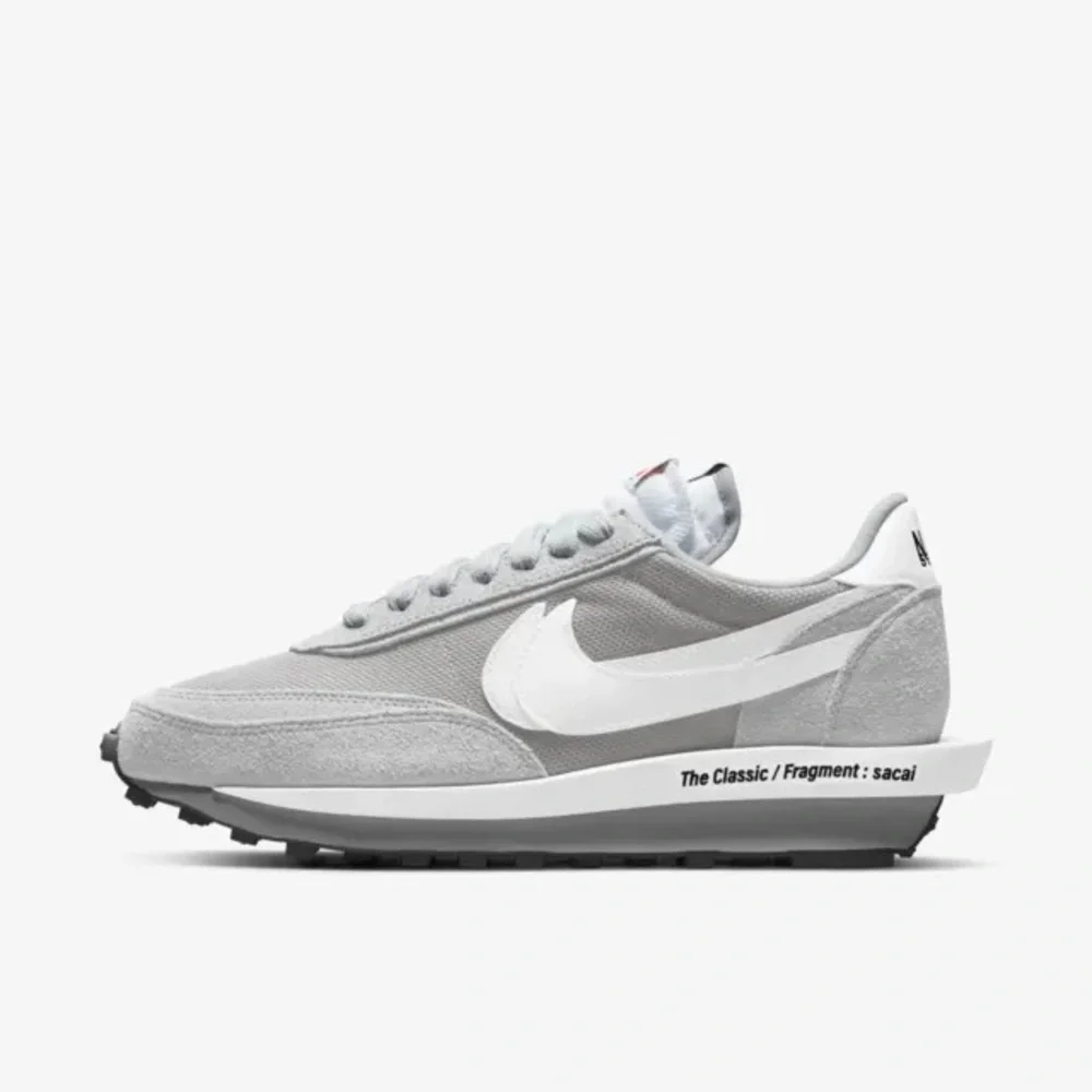 🎉Nike x Sacai x Fragment LDWaffle Sneaker Ltd Ed. Grey/White Men 9/Women 10.5 - Picture 3 of 16